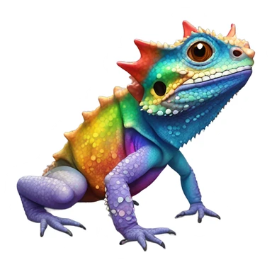LGBT horned lizard sticker