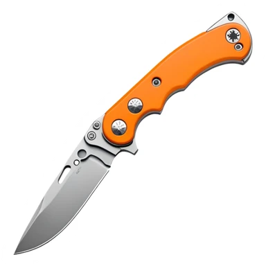 Spyderco folding knife with round hole in blade sticker