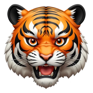 angry tiger sticker