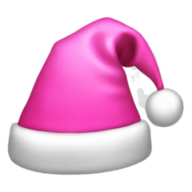 pink christmas hat sticker