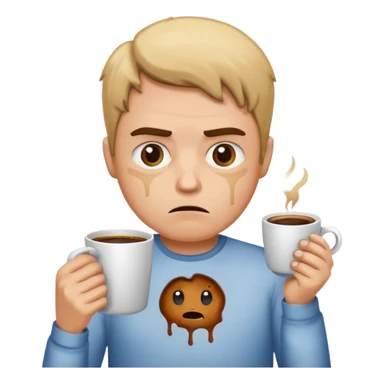 Waffles coffee addict mad  sticker