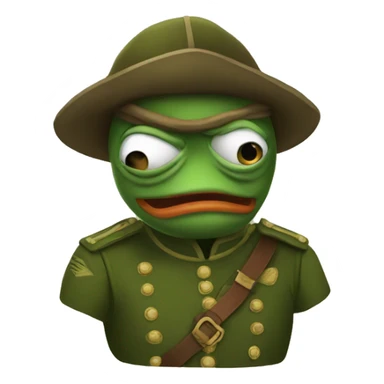 pepe soldier sticker