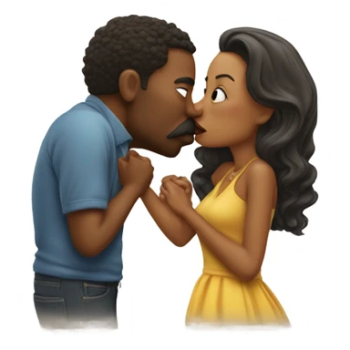 Smacka Doo and his wife smooching sticker