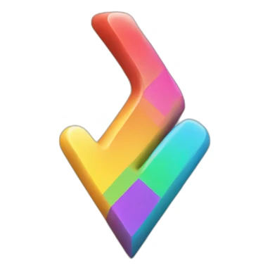 Colorful check mark sticker