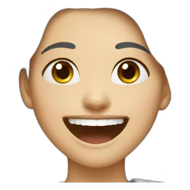 laughing russian young woman sticker