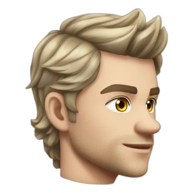 Klaus mikaelson short haircut realistic detailed sticker
