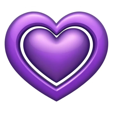 Purple Heart top right side ahh infinite symbol sticker