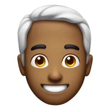A emojis with its eyebrow really high up smirking  sticker
