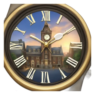 Horloge Mystic Falls city sticker