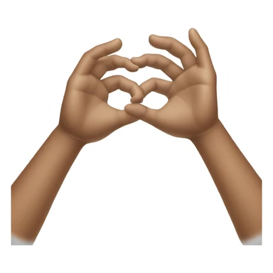 Two hand combine to make a W sticker