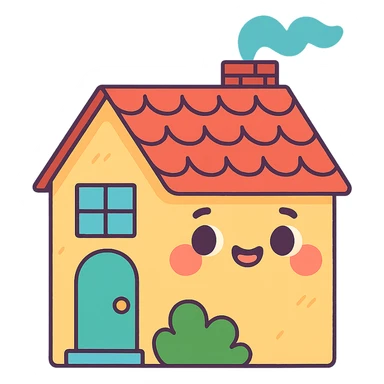 a little house sticker