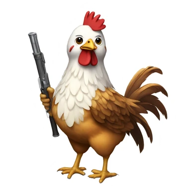 Chicken with a RPG sticker