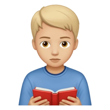 teenager reading a blog sticker