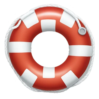 red and white lifesaver sticker