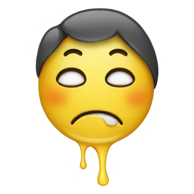 smiley with heart eyes and crying sticker