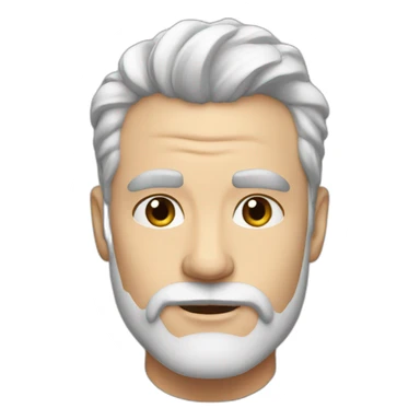 White Dad Salt and pepper hair sticker