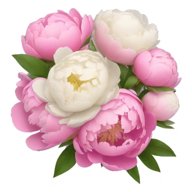 Bouquet of peonies sticker