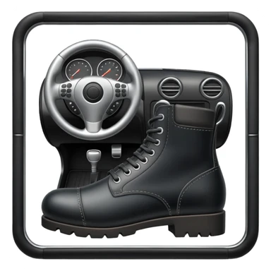 Manual stick shift sticker