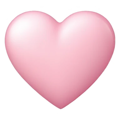 light pink love heart sticker