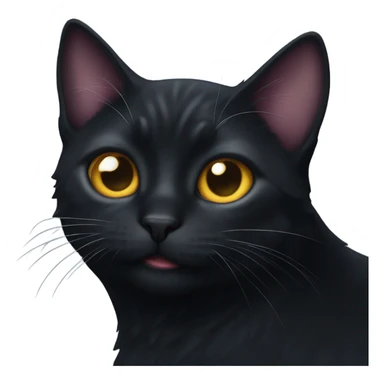 Supernova black cat sticker
