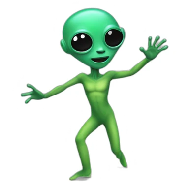 Alien qui dance de la salsa sticker