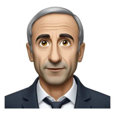 Zemmour a côté de Macron sticker