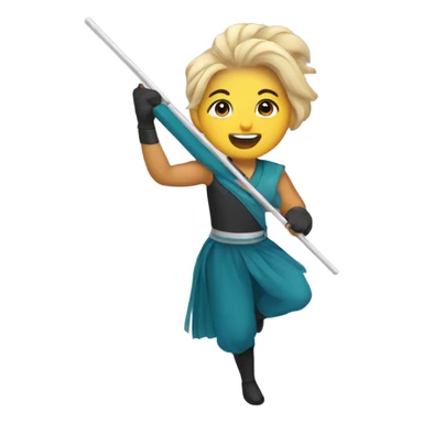 Colorguard spin sticker