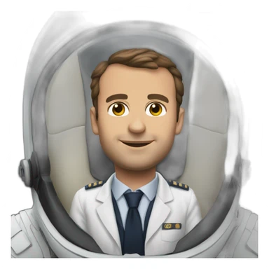 Macron en pilote sticker