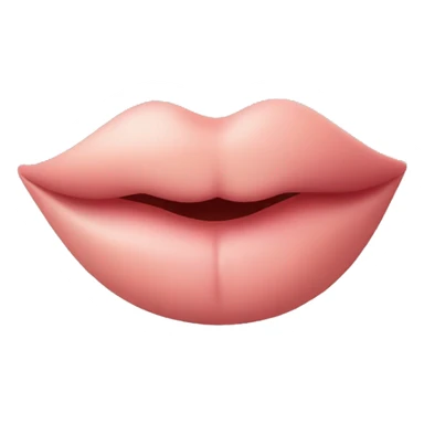Pursed lips with curved finger in front sticker