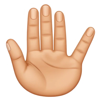 the 2 middle fingers inside an oval shaped hold sticker