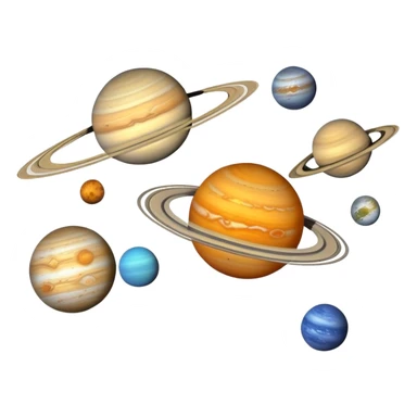 complete solar system with planets sticker