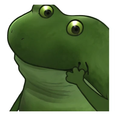 A happy frog  sticker