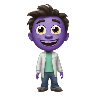 randall from monsters inc sticker