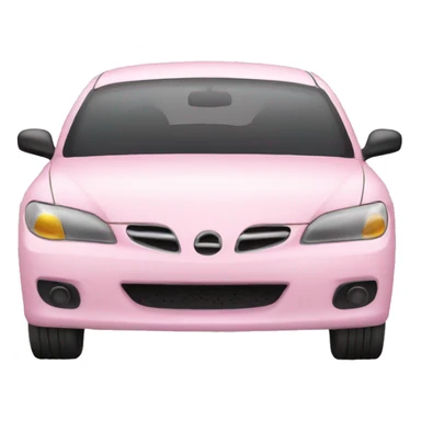 light pink car sticker