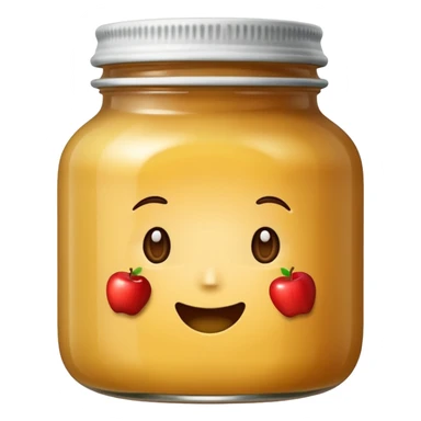 apple sauce jar sticker
