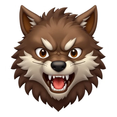 Werewolf – Furry wolf-man mid-roar sticker