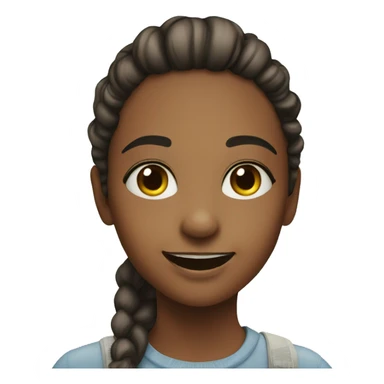 smiling girl outdoors portrait sticker