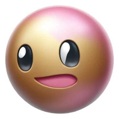 Metal Kirby ball with wheels sticker