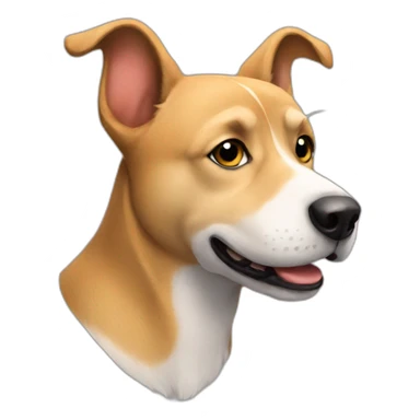 Dog with love sticker