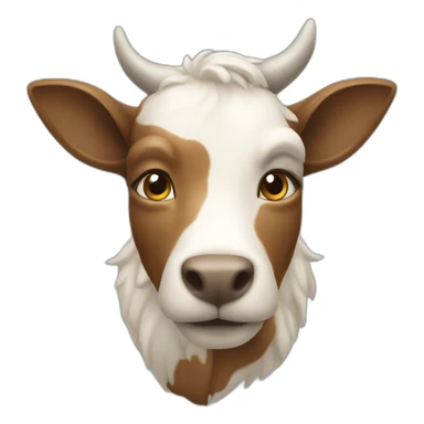 Un chat sur une vache sticker