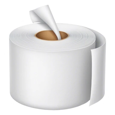 Toilet paper sticker