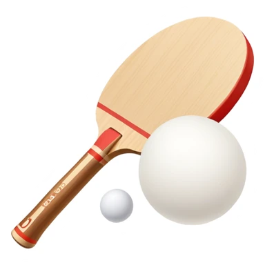 table tennis paddle and ball sticker