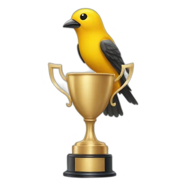 bird winning a supercup sticker