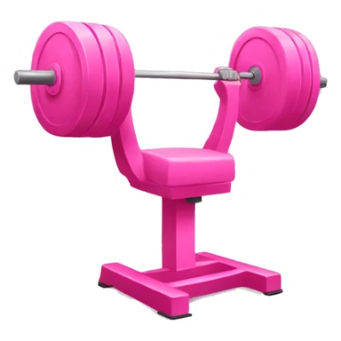 pink weight gym sticker