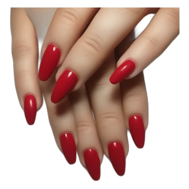 red nails sticker