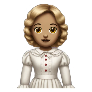 Annabelle doll creepy sticker