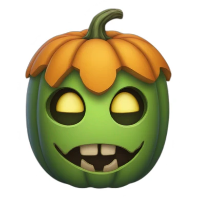 Halloween pumpkin sticker