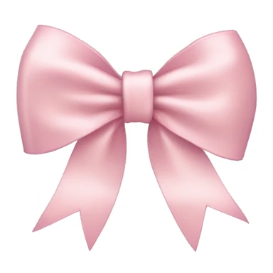 light pink ribbon bow sticker