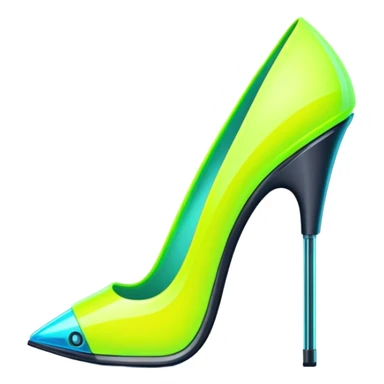 neon cyberpunk style 
stiletto sticker