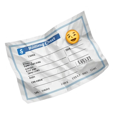 billing check sticker